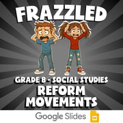 Reform Movements FRAZZLED Socials Game - No Prep Grade 8 Review Activity