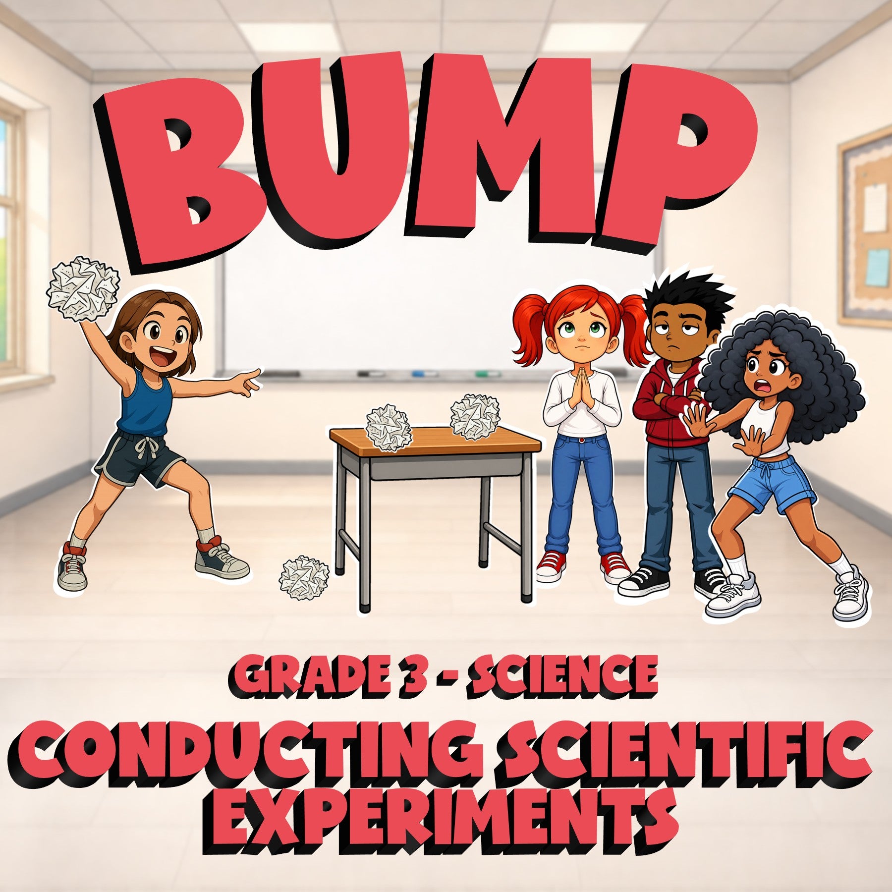Conducting Scientific Experiments BUMP Science Game - No Prep Grade 3 Review