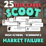 Market Failure SCOOT TASK CARDS Economics Game - No Prep Review Activity