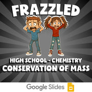 Conservation of Mass FRAZZLED Science Game - No Prep Chemistry Review Activity