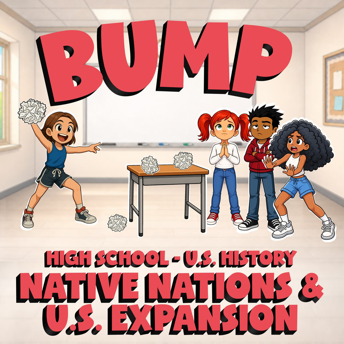 Native Nations & U.S. Expansion BUMP U.S. History Game - No Prep Review Activity