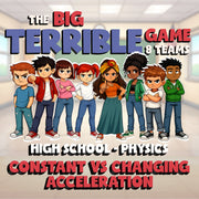 Constant vs Changing Acceleration BIG TERRIBLE GAME - Physics Science Review