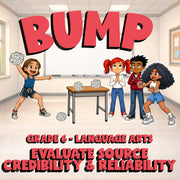 Evaluate Source Credibility & Reliability BUMP ELA Game - No Prep Grade 6 Review
