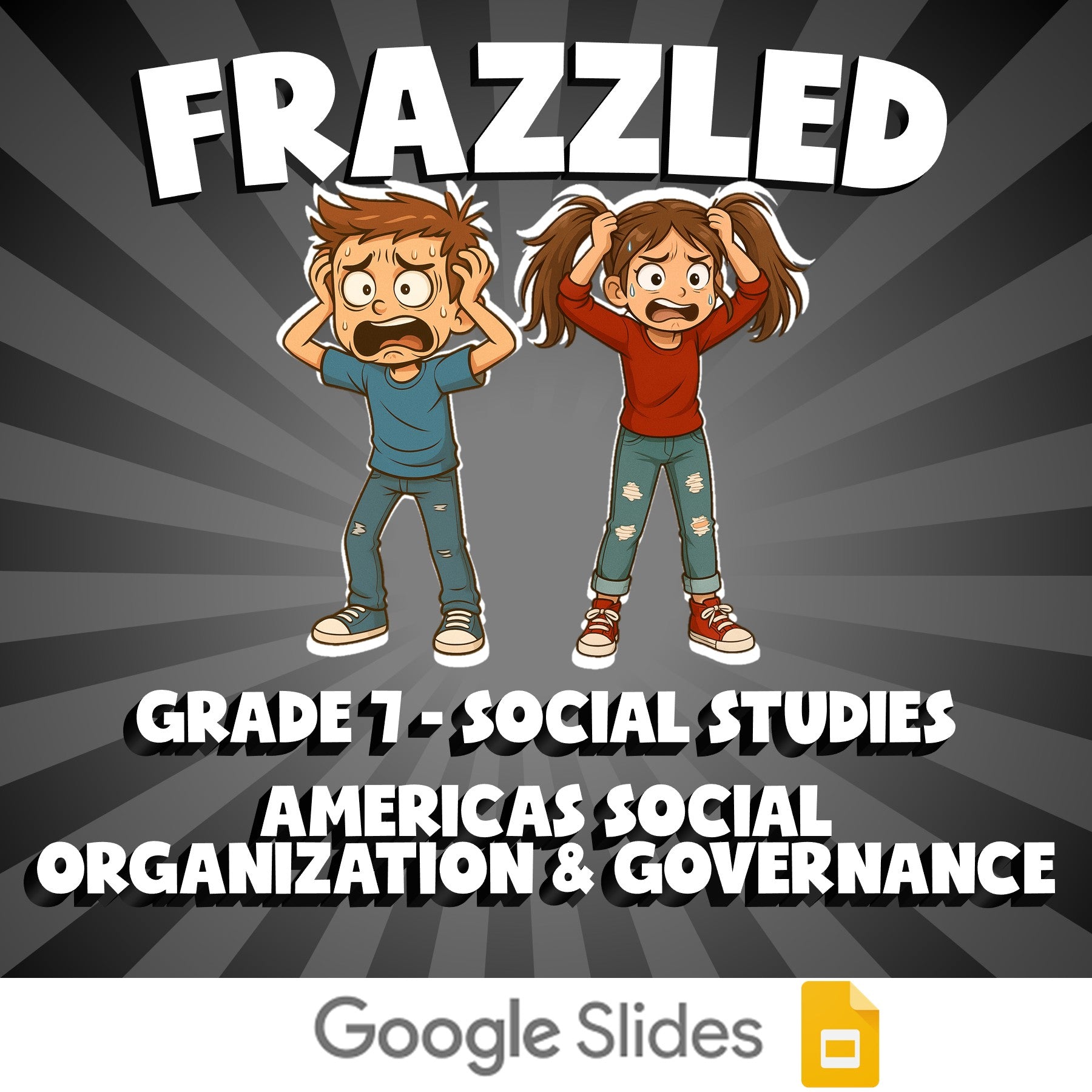Americas Social Organization & Governance FRAZZLED Socials Game - Grade 7