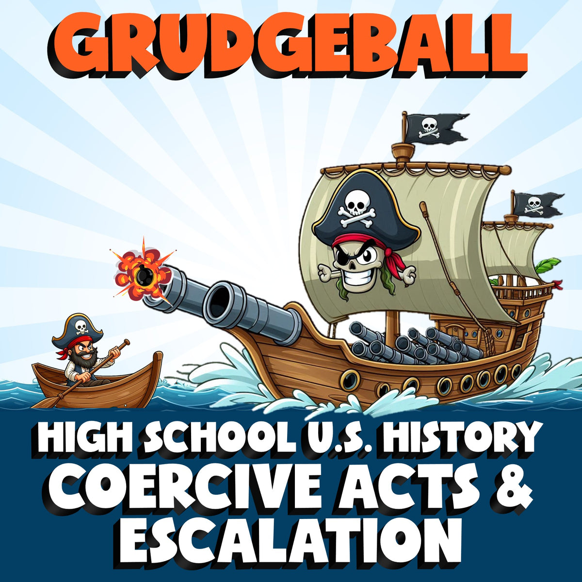Coercive Acts & Escalation GRUDGEBALL U.S. History Game - No Prep Review