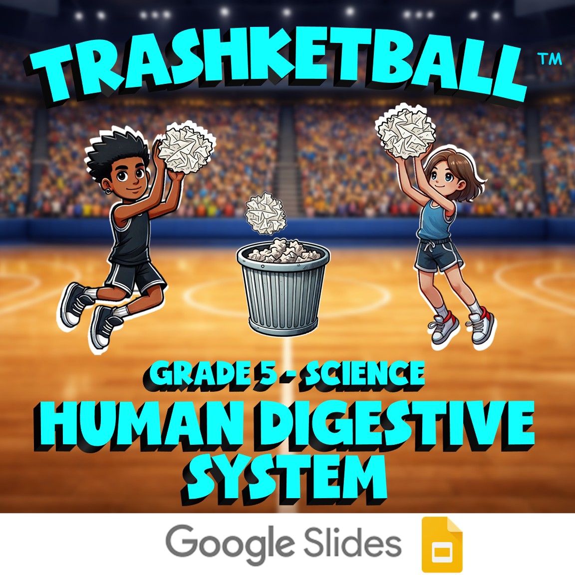 Human Digestive System TRASHKETBALL Science Game - No Prep Grade 5 Review