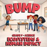 Ecosystems & Human Impact BUMP Science Game - No Prep Grade 9 Review Activity
