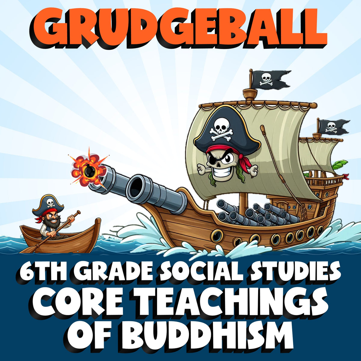 Core Teachings of Buddhism GRUDGEBALL Socials Game - No Prep Grade 6 Review