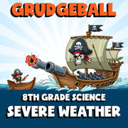 Severe Weather GRUDGEBALL Science Game - No Prep Grade 8 Review Activity