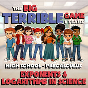 Exponents & Logarithms in Science BIG TERRIBLE GAME - PreCalculus Math Review