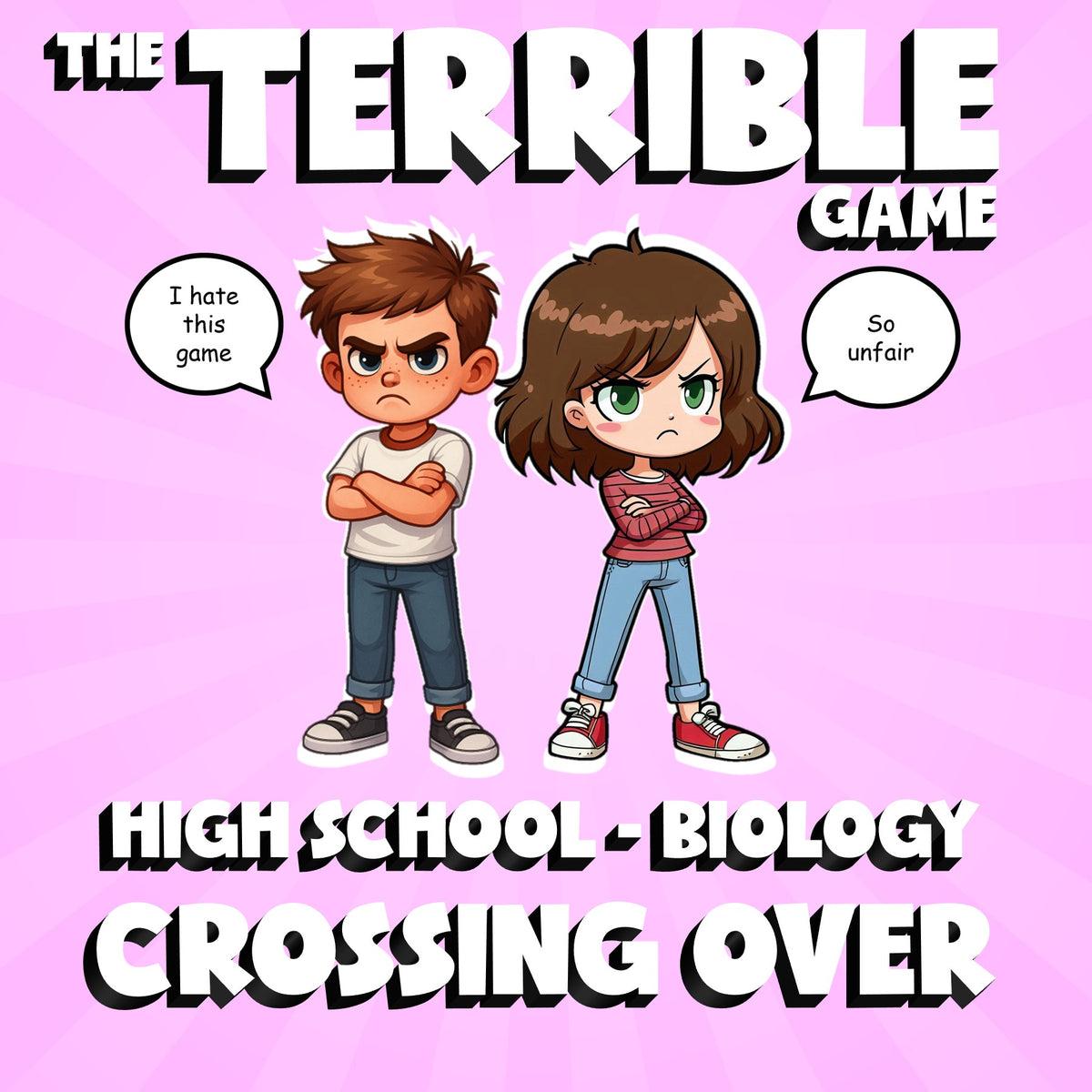 Crossing Over THE TERRIBLE GAME - No Prep Biology Science Review Activity