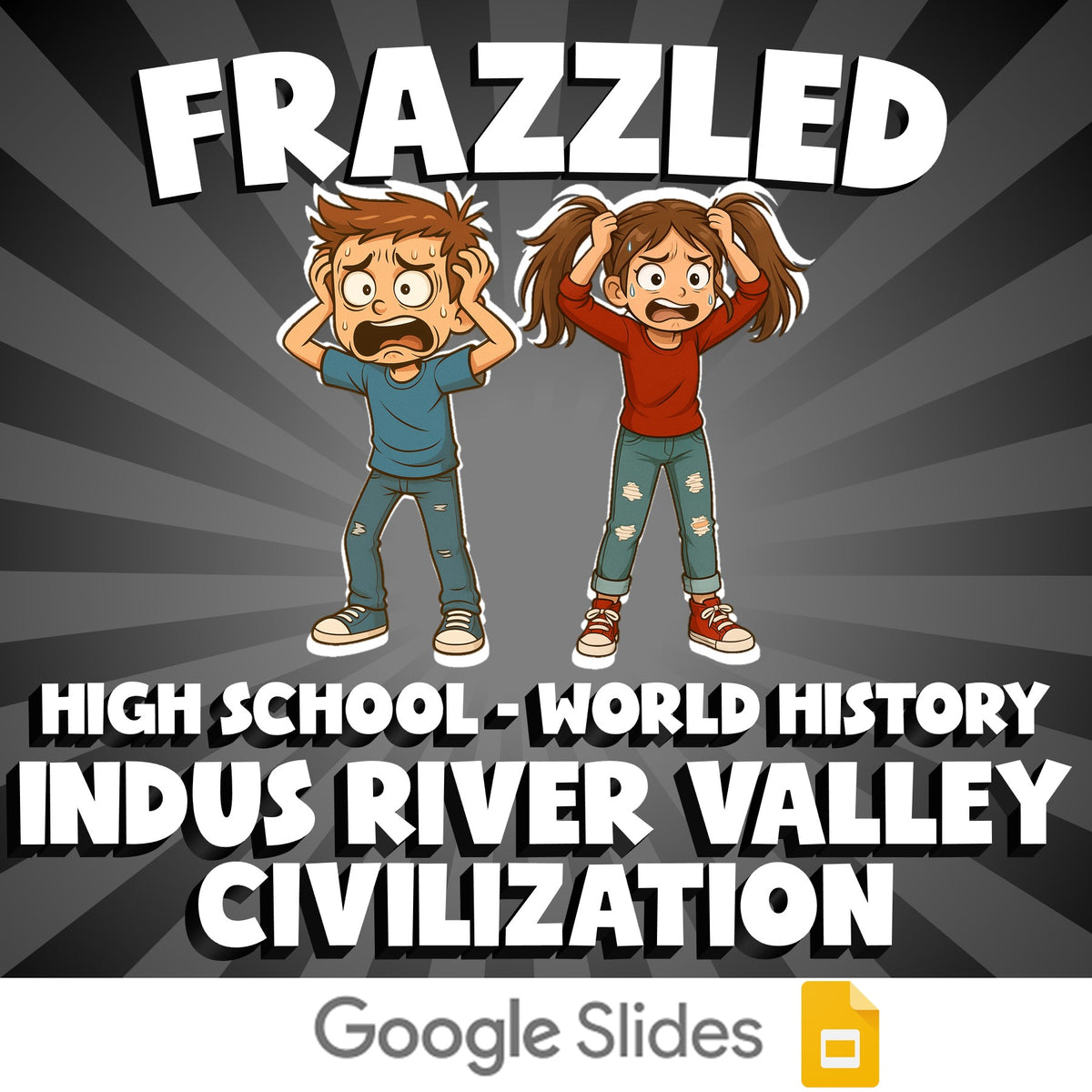 Indus River Valley Civilization FRAZZLED Game - No Prep World History Review