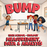 Measurement, Data & Analysis BUMP Science Game - No Prep Biology Review Activity