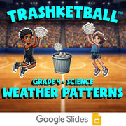 Weather Patterns TRASHKETBALL Science Game - No Prep Grade 4 Review Activity