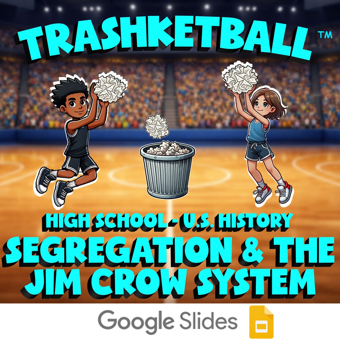 Segregation & the Jim Crow System TRASHKETBALL U.S. History Game - No Prep