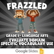 Evaluate Domain Specific Vocabulary Use FRAZZLED ELA Game - No Prep Grade 11