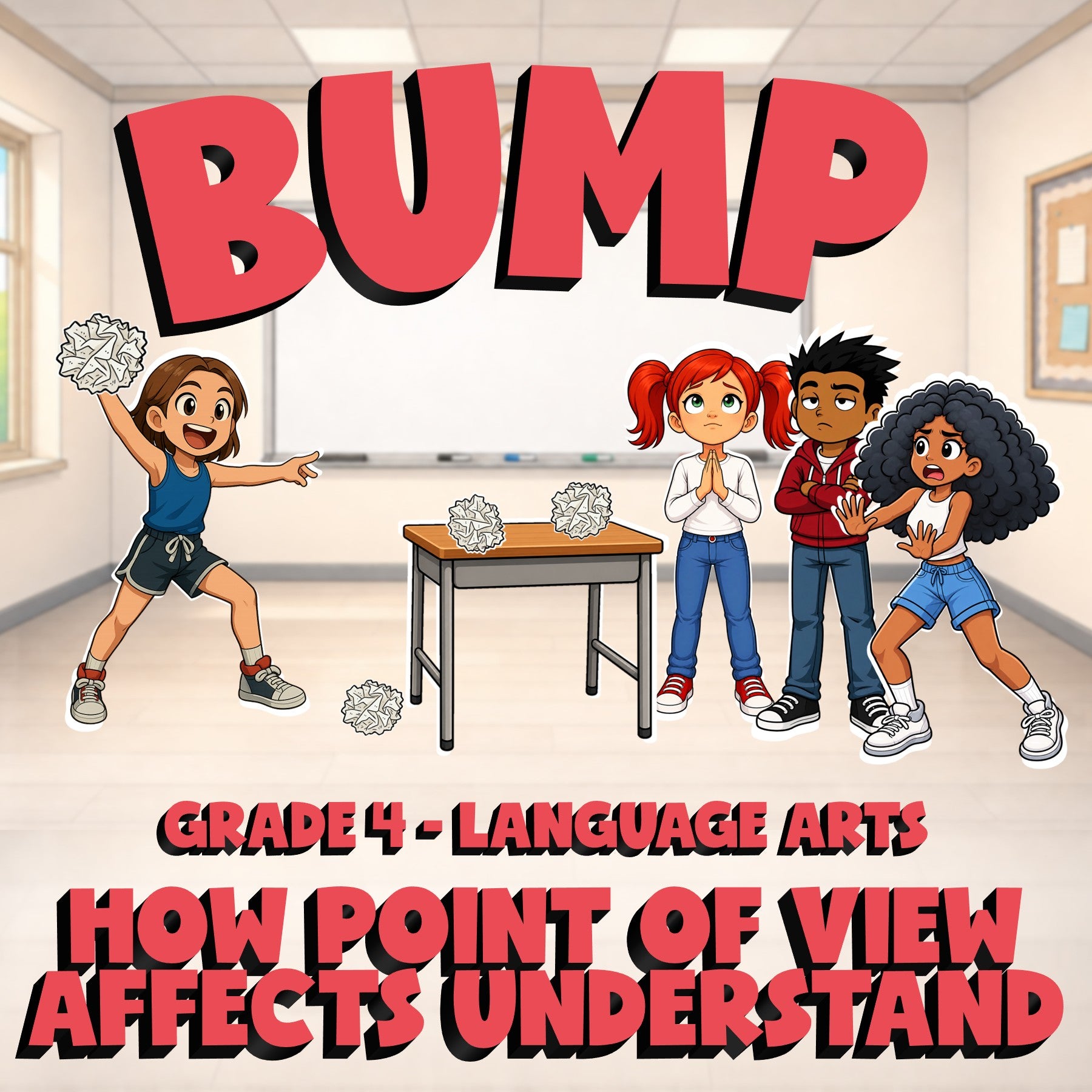 How Point of View Affects Understand BUMP ELA Game - No Prep Grade 4 Review