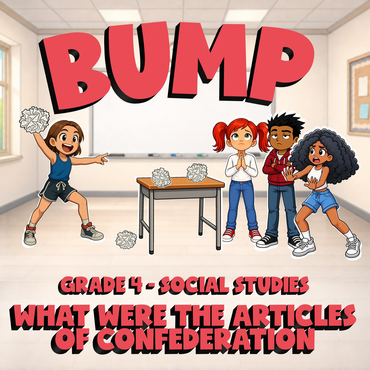 What Were the Articles of Confederation BUMP Socials Game - No Prep Grade 4