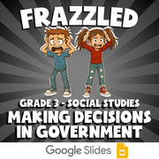 Making Decisions in Government FRAZZLED Socials Game - No Prep Grade 3 Review