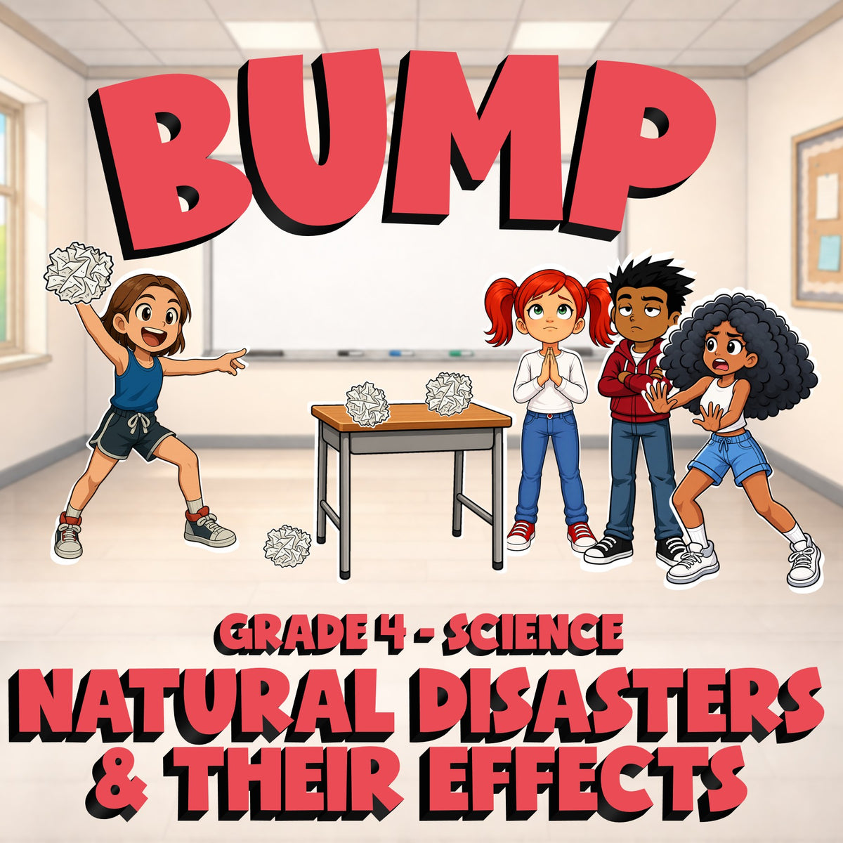 Natural Disasters & Their Effects BUMP Science Game - No Prep Grade 4 Review