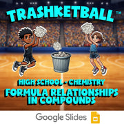 Formula Relationships in Compounds TRASHKETBALL Science Game - No Prep Chemistry