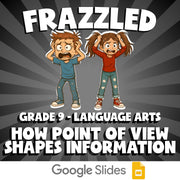 How Point of View Shapes Information FRAZZLED ELA Game - No Prep Grade 9 Review
