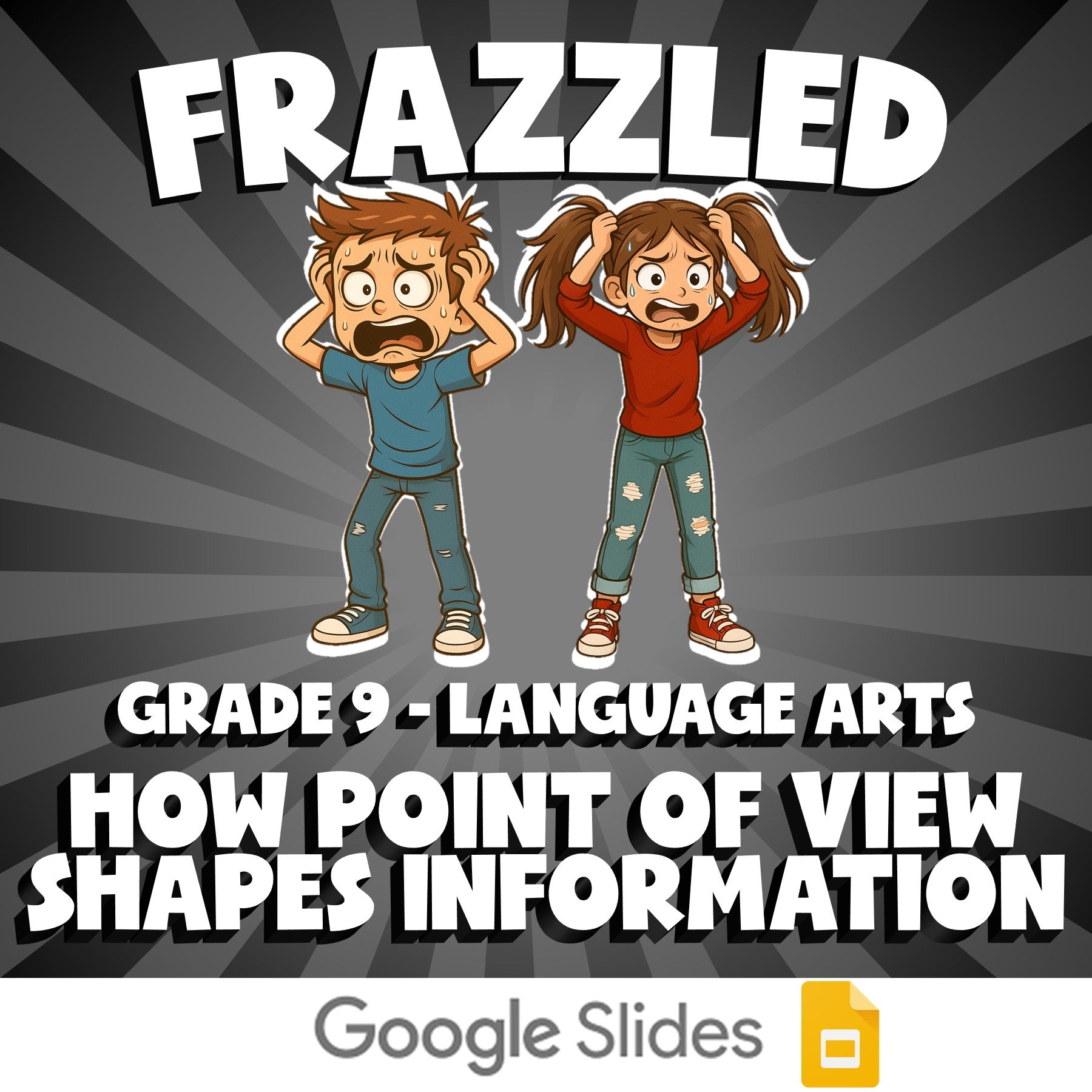 How Point of View Shapes Information FRAZZLED ELA Game - No Prep Grade 9 Review
