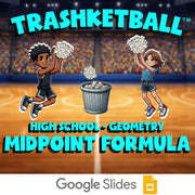 Midpoint Formula TRASHKETBALL Math Game - No Prep Geometry Review Activity