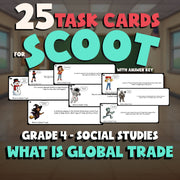 What Is Global Trade SCOOT TASK CARDS Socials Game - No Prep Grade 4 Review