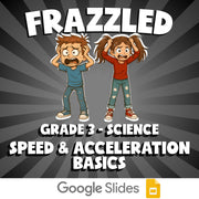 Speed & Acceleration Basics FRAZZLED Science Game - No Prep Grade 3 Review
