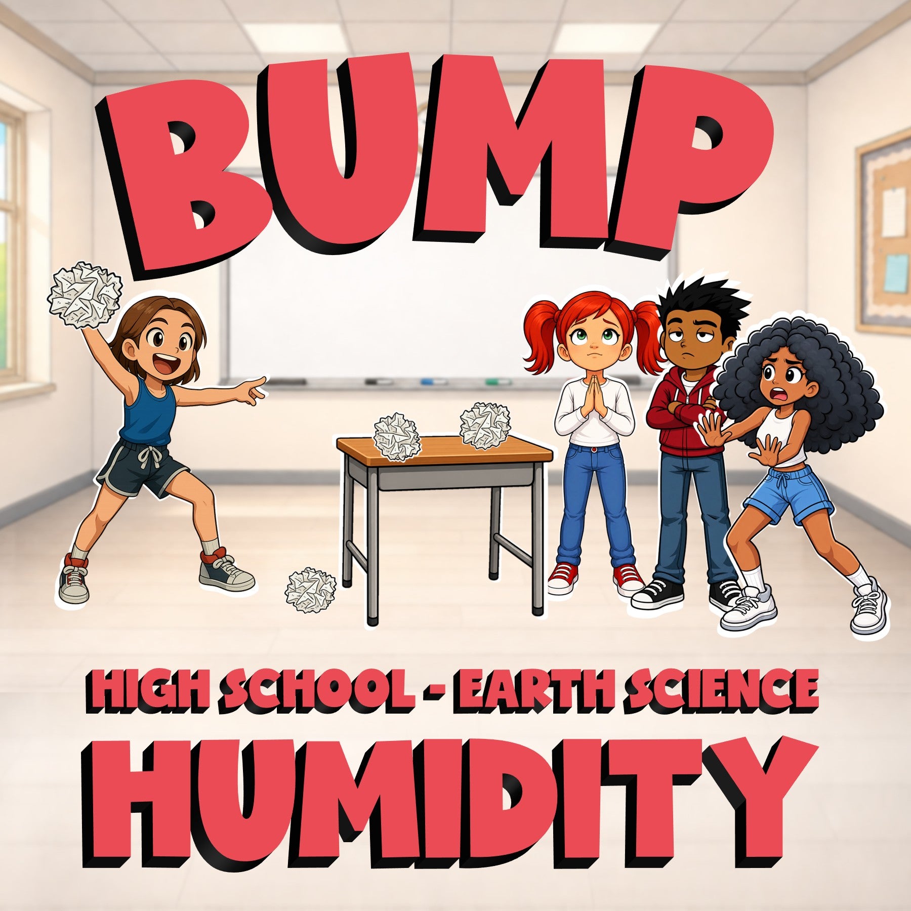 Humidity BUMP Game - No Prep Earth Science Review Activity