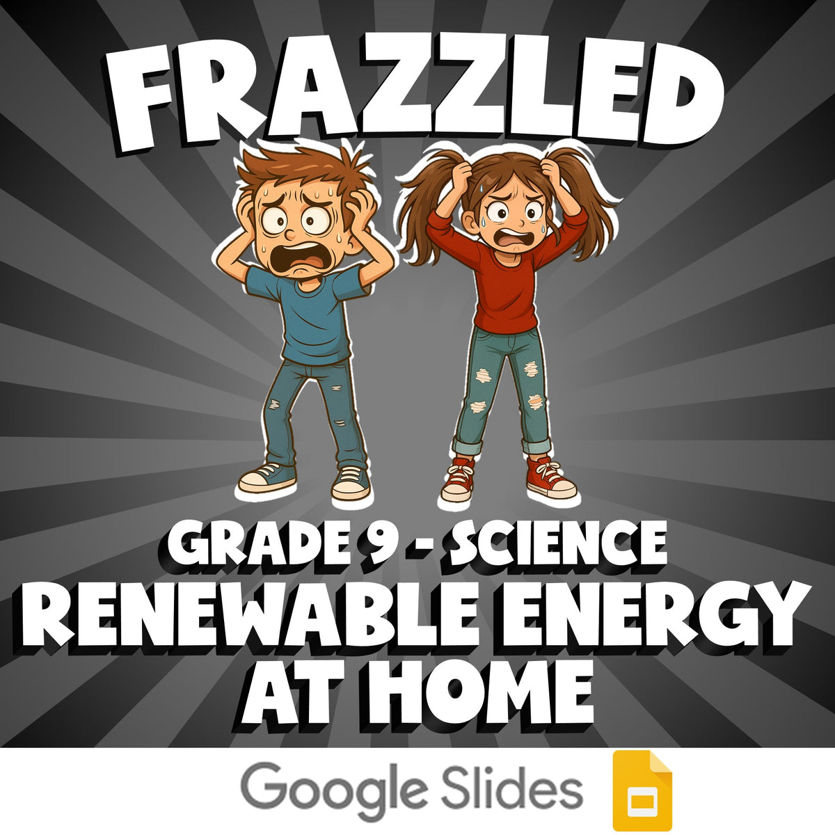 Renewable Energy at Home FRAZZLED Science Game - No Prep Grade 9 Review Activity