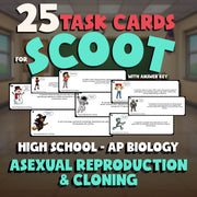 Asexual Reproduction & Cloning SCOOT TASK CARDS Science Game - AP Biology
