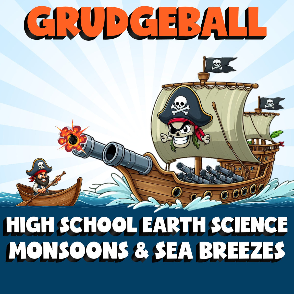 Monsoons & Sea Breezes GRUDGEBALL Game - No Prep Earth Science Review Activity
