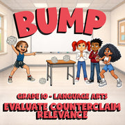 Evaluate Counterclaim Relevance BUMP ELA Game - No Prep Grade 10 Review Activity