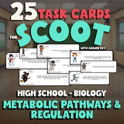 Metabolic Pathways & Regulation SCOOT TASK CARDS Science Game - No Prep Biology