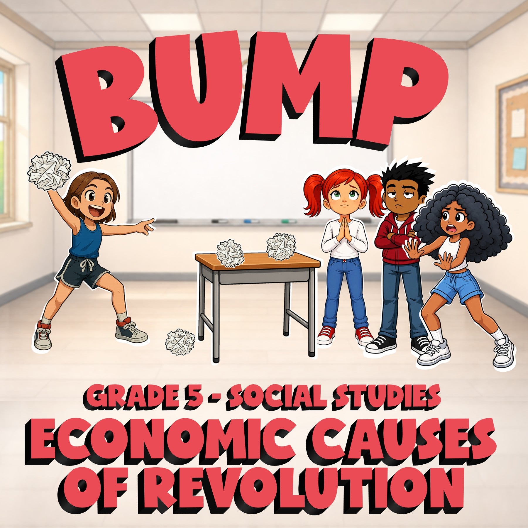 Economic Causes of Revolution BUMP Socials Game - No Prep Grade 5 Review