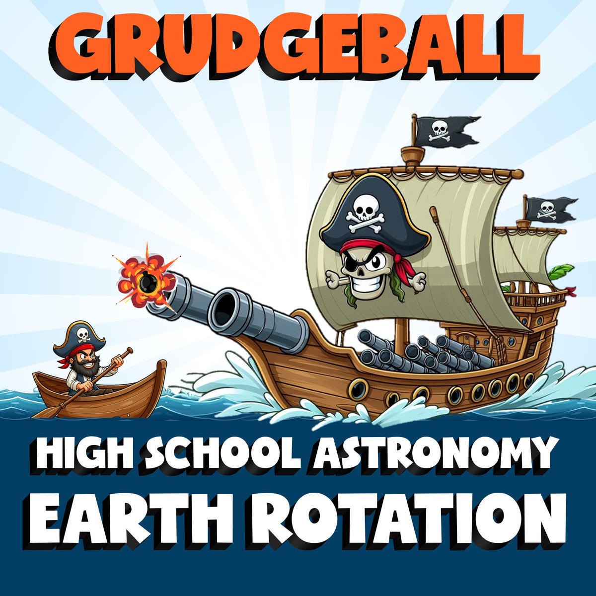 Earth Rotation GRUDGEBALL Science Game - No Prep Astronomy Review Activity