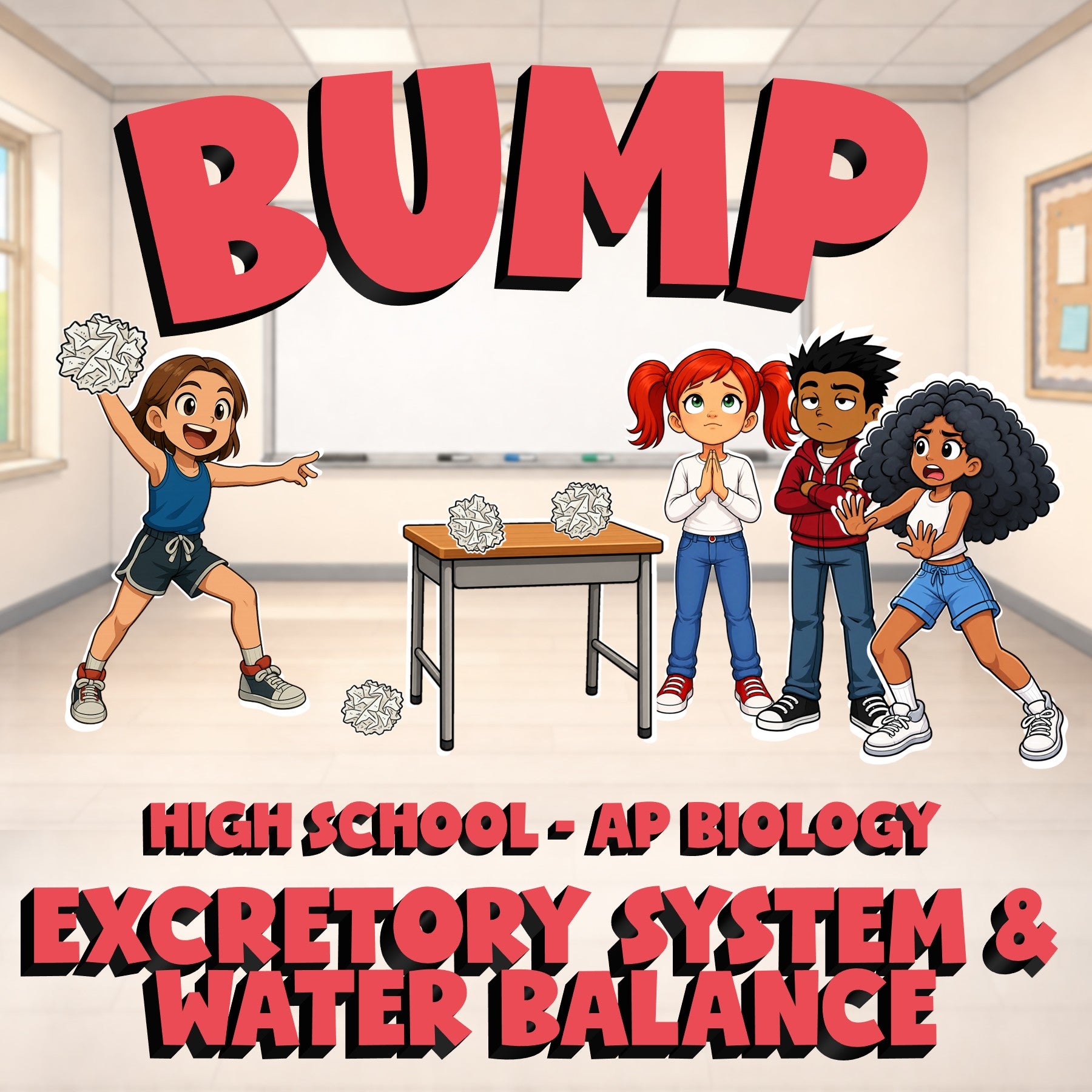 Excretory System & Water Balance BUMP Science Game - No Prep AP Biology Review