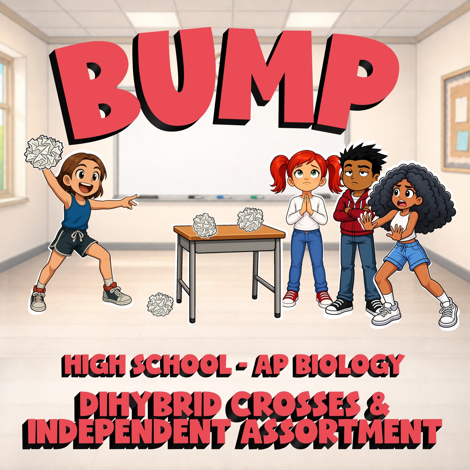 Dihybrid Crosses & Independent Assortment BUMP Science Game - No Prep AP Biology