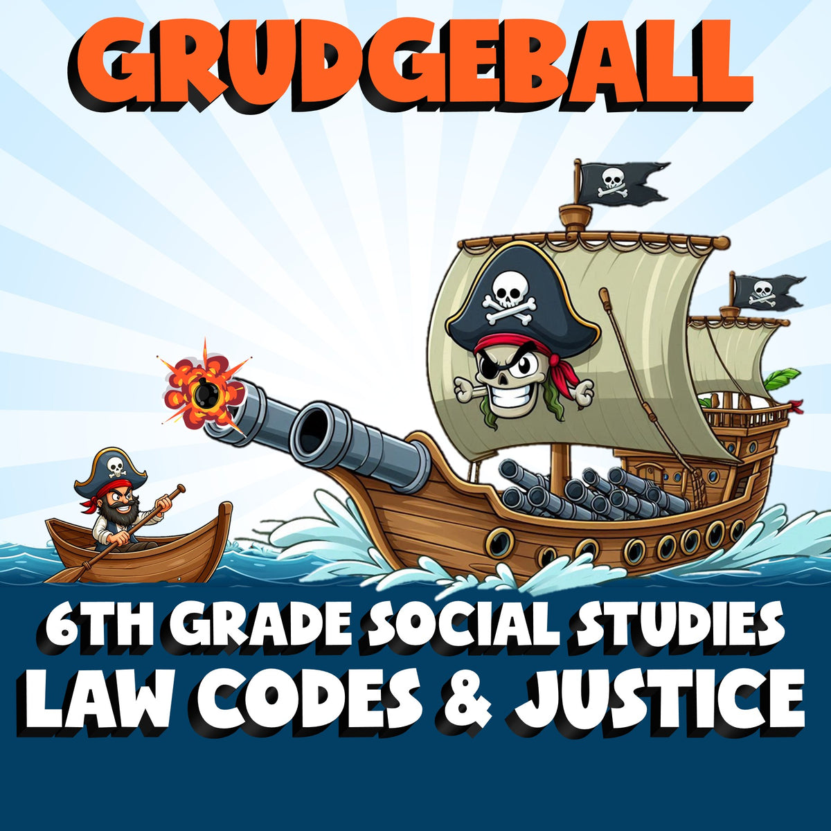 Law Codes & Justice GRUDGEBALL Socials Game - No Prep Grade 6 Review Activity