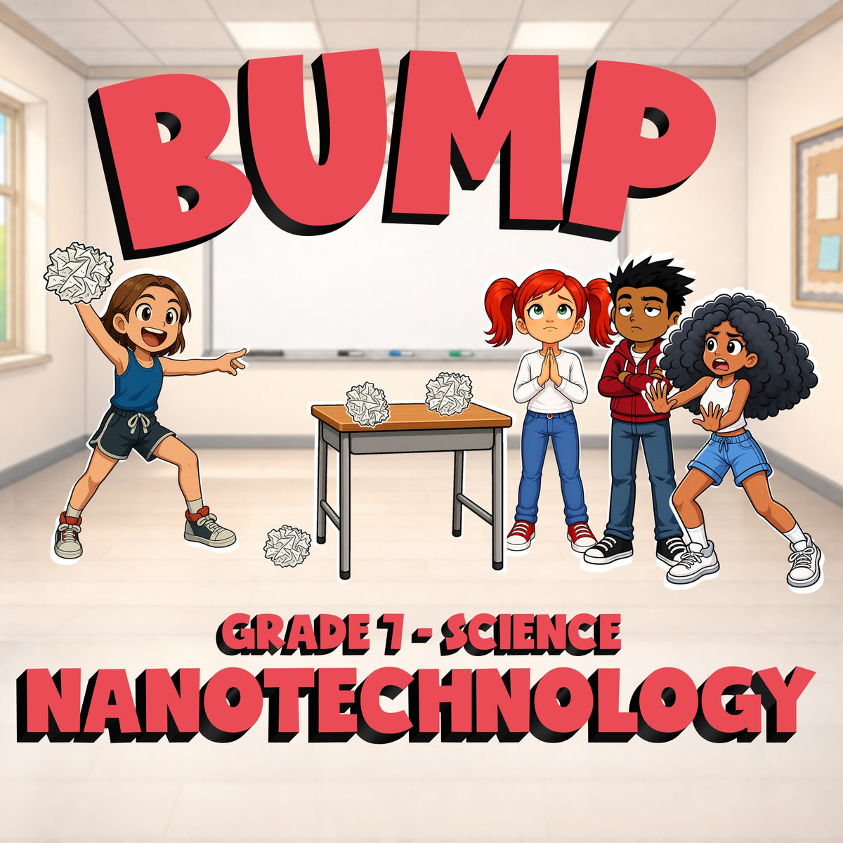 Nanotechnology BUMP Science Game - No Prep Grade 7 Review Activity