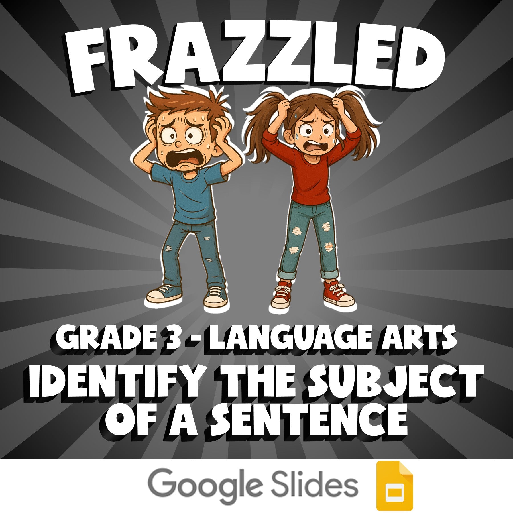 Identify the Subject of a Sentence FRAZZLED ELA Game - No Prep Grade 3 Review