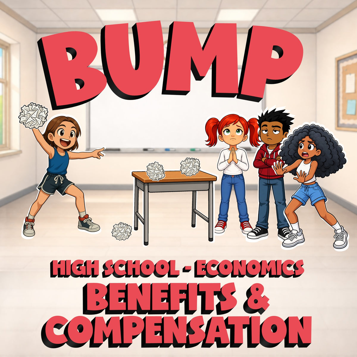 Benefits & Compensation BUMP Economics Game - No Prep Review Activity