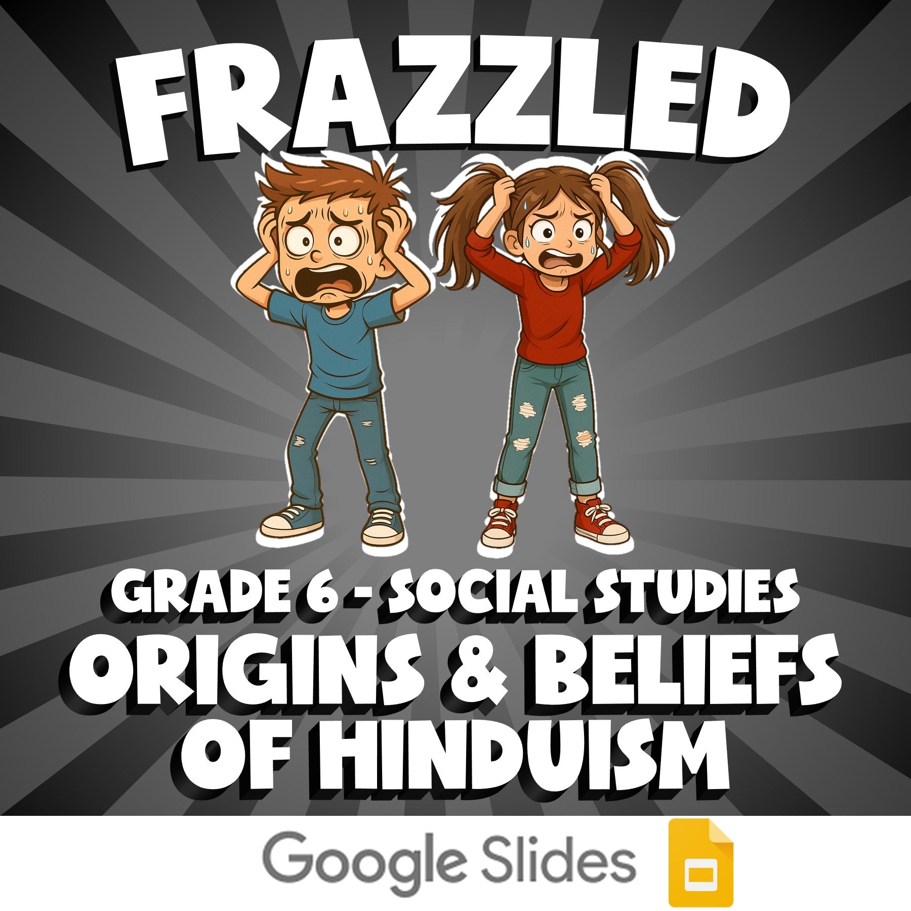 Origins & Beliefs of Hinduism FRAZZLED Socials Game - No Prep Grade 6 Review