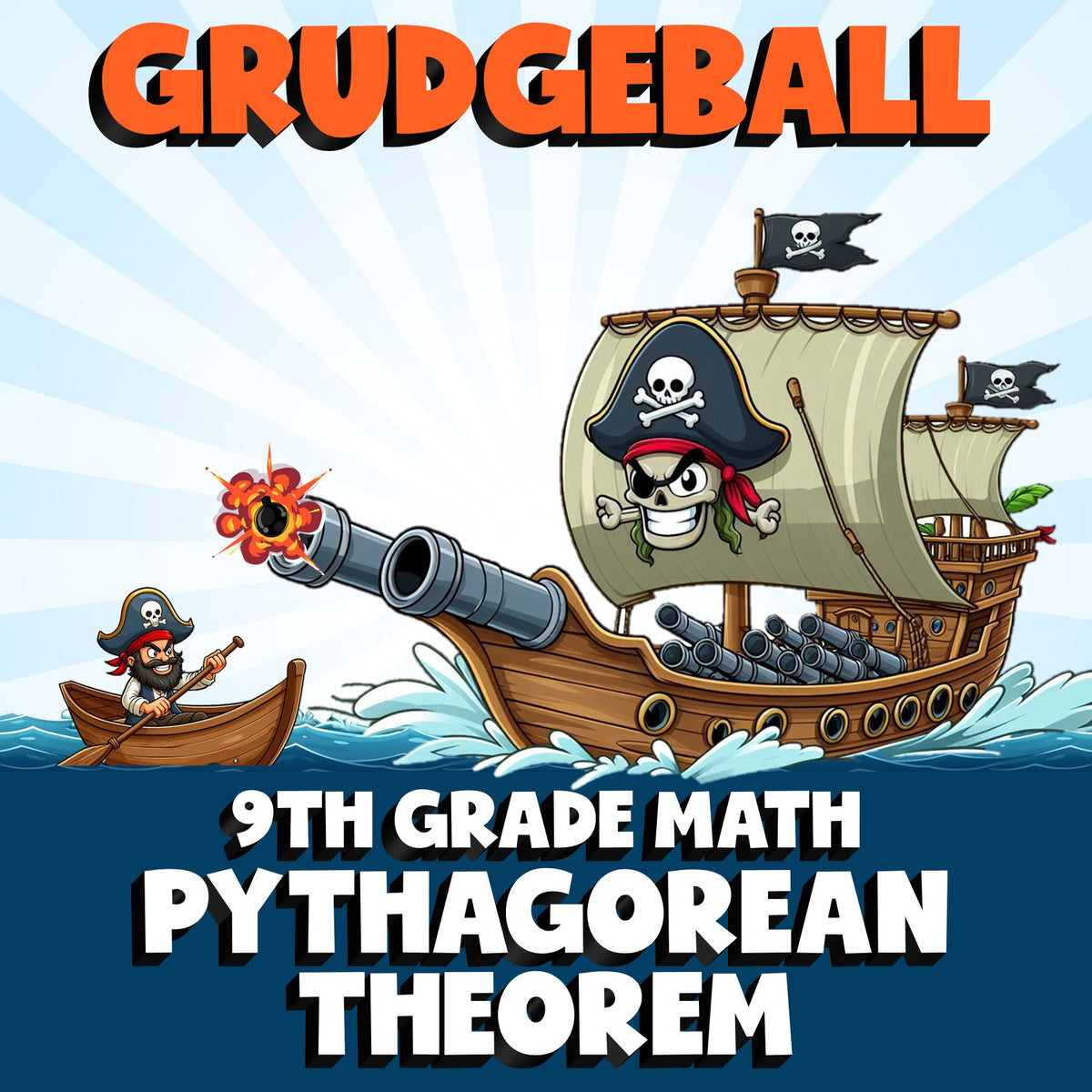 Pythagorean Theorem GRUDGEBALL Math Game - No Prep Grade 9 Review Activity