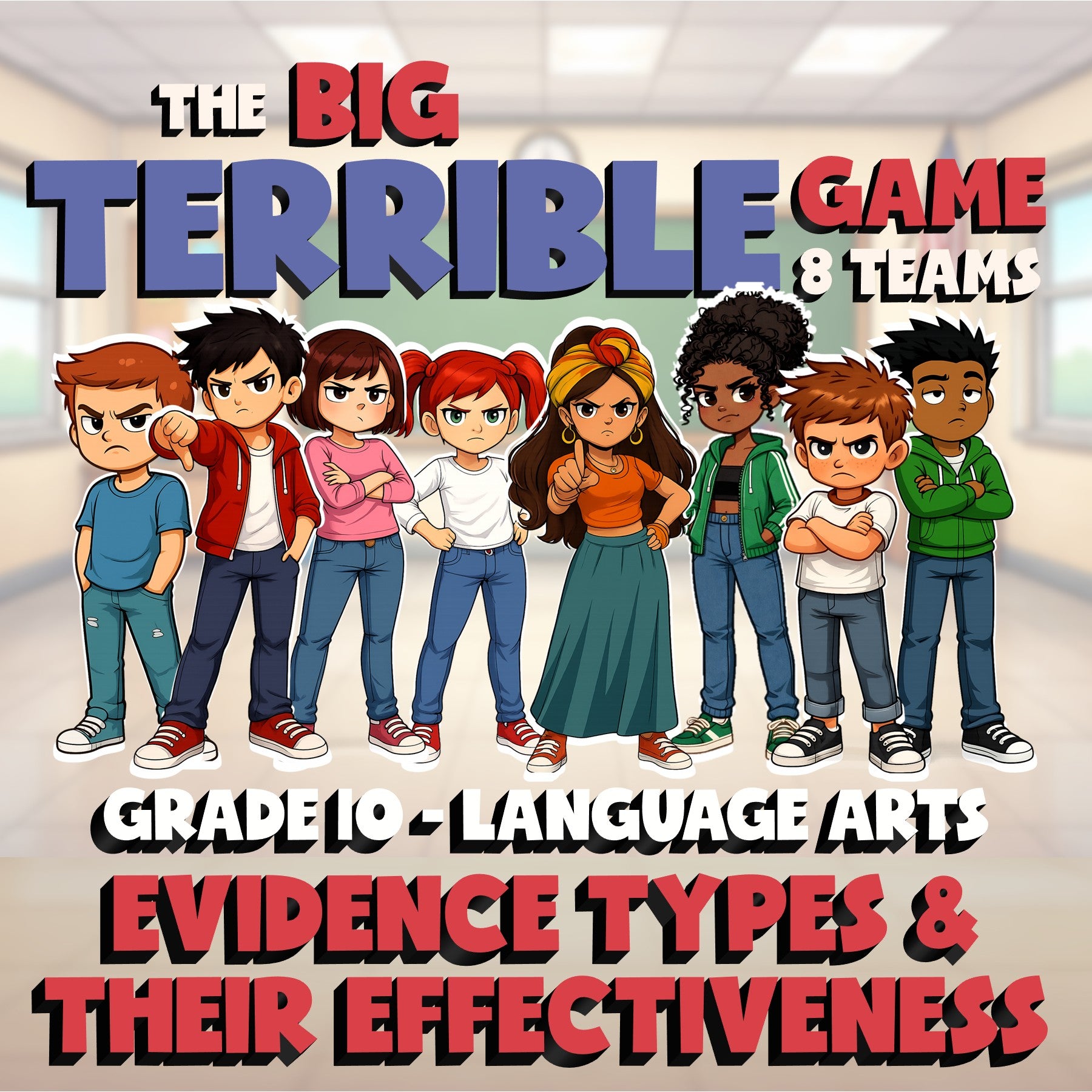 Evidence Types & Their Effectiveness BIG TERRIBLE GAME - Grade 10 ELA Review