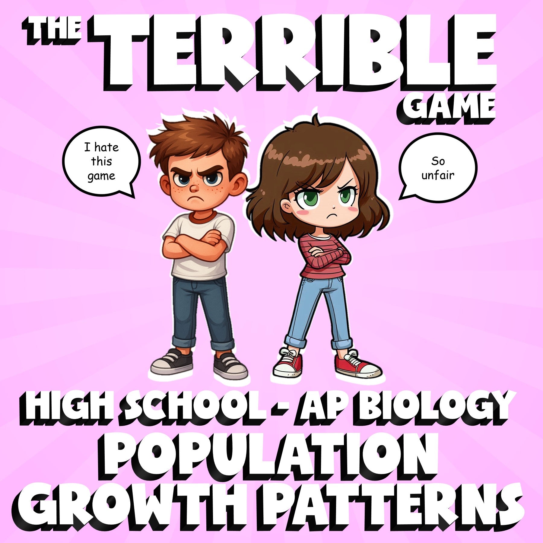 Population Growth Patterns THE TERRIBLE GAME - No Prep AP Biology Science Review