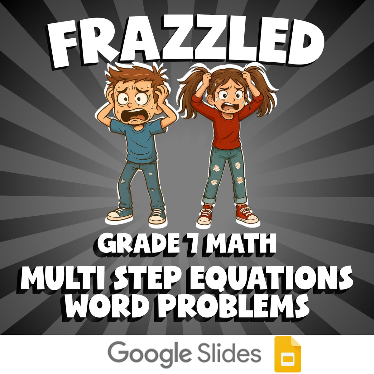 Multi Step Equations Word Problems FRAZZLED Math Game - No Prep Grade 7 Review