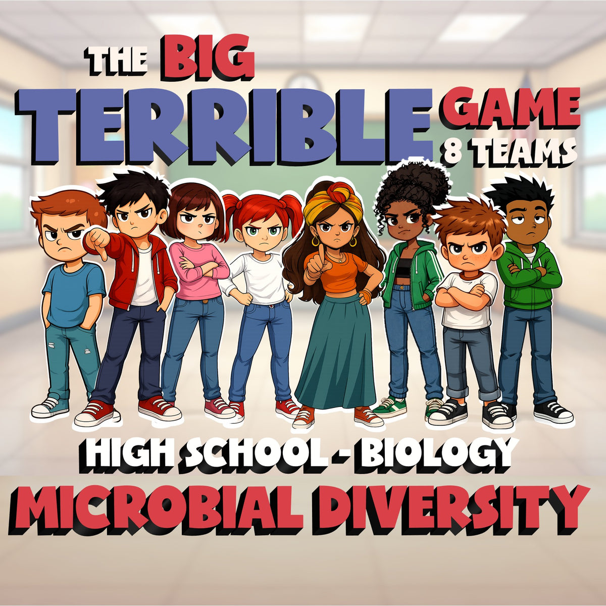 Microbial Diversity BIG TERRIBLE GAME - No Prep Biology Science Review Activity